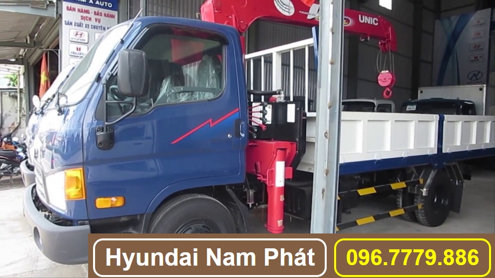 Xe tải Hyundai Mighty 110S Gắn Cẩu Unic 3 Tấn URV340